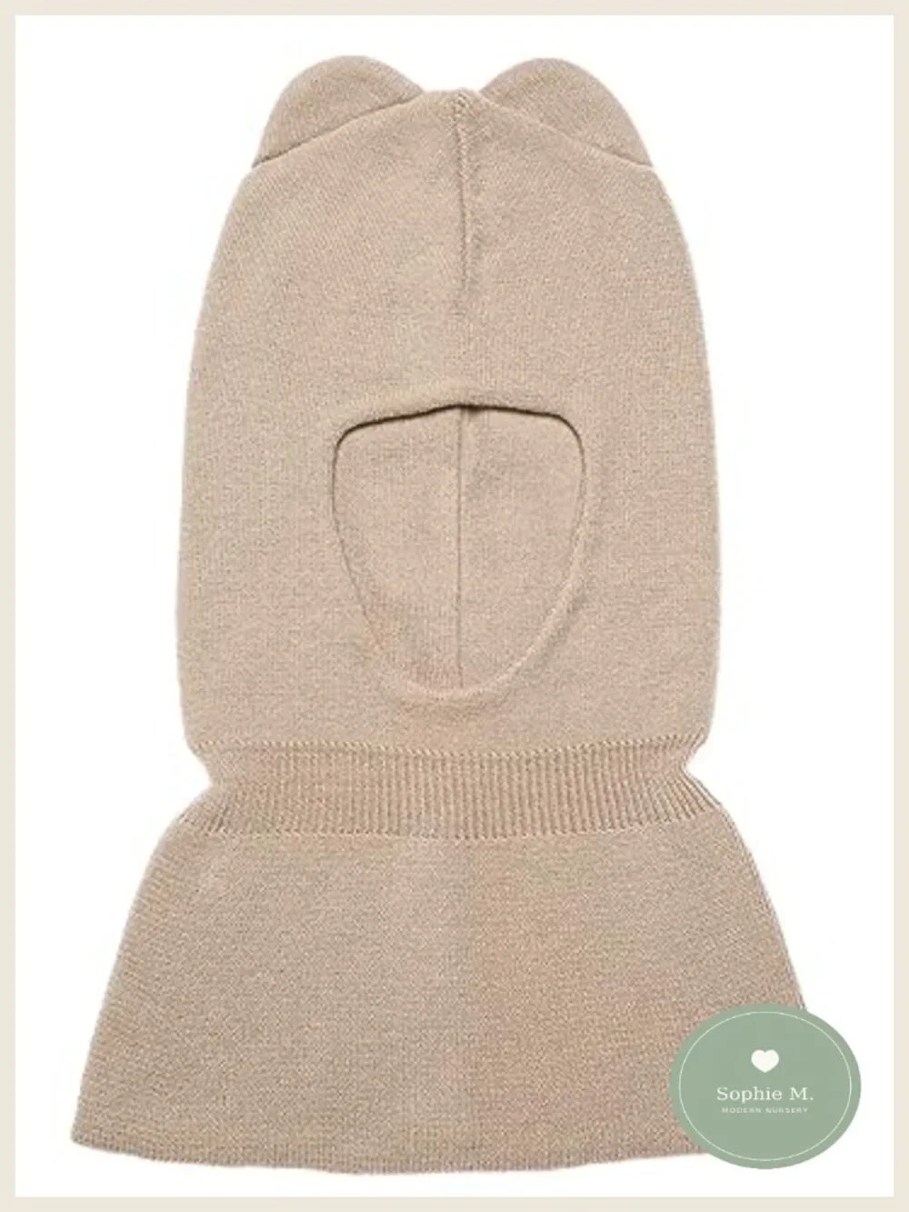 Cotton Knit Balaclava Hat for Baby Boys Girls Toddlers Kids Winter Beanie